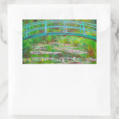 Sticker Rectangulaire Pont japonais Monet et nappes d'eau (Sac)