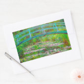 Sticker Rectangulaire Pont japonais Monet et nappes d'eau (Enveloppe)