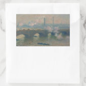 Sticker Rectangulaire pont Waterloo, Gray Day, 1903 (huile sur toile) (Sac)