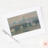 Sticker Rectangulaire pont Waterloo, Gray Day, 1903 (huile sur toile) (Enveloppe)