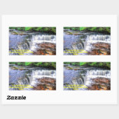 Sticker Rectangulaire Pontneddfechan Falls Walking Trail - Pays de Galle (Feuille)