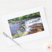 Sticker Rectangulaire Pontneddfechan Falls Walking Trail - Pays de Galle (Enveloppe)
