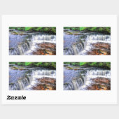 Sticker Rectangulaire Pontneddfechan Falls Walking Trail - Pays de Galle (Feuille)