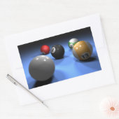 Sticker Rectangulaire Pool table (Enveloppe)