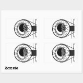 Sticker Rectangulaire Pop Art Basket (Feuille)