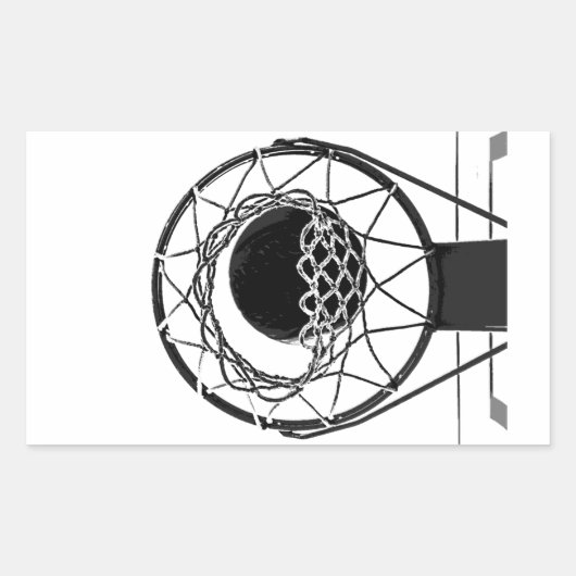 Sticker Rectangulaire Pop Art Basket (Devant)