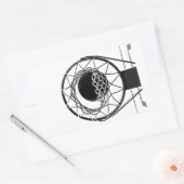 Sticker Rectangulaire Pop Art Basket (Enveloppe)