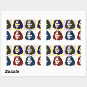 Sticker Rectangulaire Pop Art Geronimo (Feuille)
