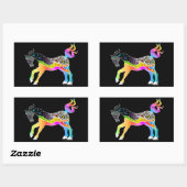 Sticker Rectangulaire Pop Art HORSE (Feuille)