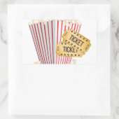 Sticker Rectangulaire Pop-corn movie (Sac)