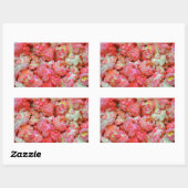 Sticker Rectangulaire pop-corn rose (Feuille)