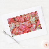 Sticker Rectangulaire pop-corn rose (Enveloppe)