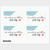 Sticker Rectangulaire Pop On Over Anniversaire (Feuille)