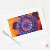 Sticker Rectangulaire Pop orange près (Enveloppe)