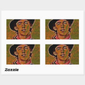 Sticker Rectangulaire PopArt (Feuille)