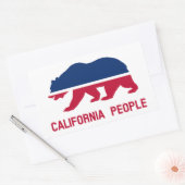 Sticker Rectangulaire Population de Californie (Enveloppe)
