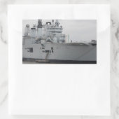 Sticker Rectangulaire Porte-avions britannique (Sac)