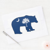 Sticker Rectangulaire Porte-drapeau de Caroline du Sud (Enveloppe)