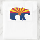 Sticker Rectangulaire Porte-drapeau de l'Arizona (Sac)