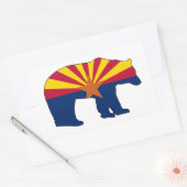 Sticker Rectangulaire Porte-drapeau de l'Arizona (Enveloppe)