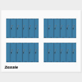 Sticker Rectangulaire Portes de casiers bleus (Feuille)