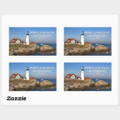 Sticker Rectangulaire Portland Head Lighthouse, Maine (Feuille)
