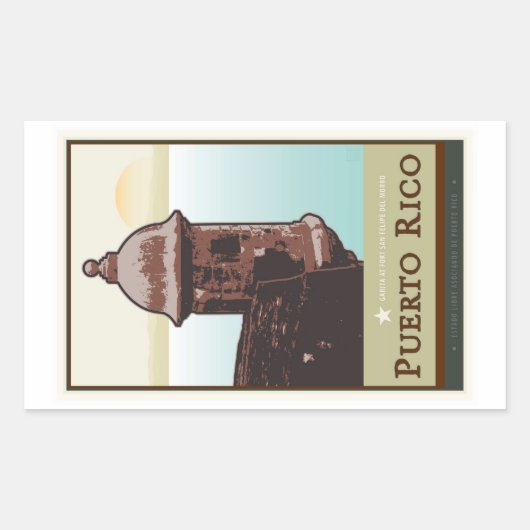 STICKER RECTANGULAIRE PORTO RICO I (Devant)