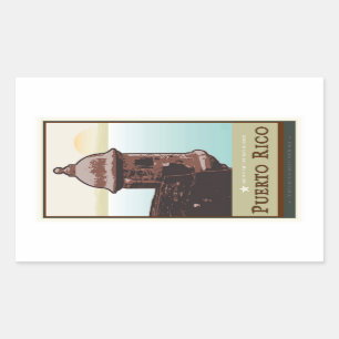 STICKER RECTANGULAIRE PORTO RICO I