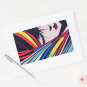 Sticker Rectangulaire Portrait Anime (Enveloppe)