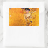 Sticker Rectangulaire Portrait d'Adèle Bloch-Bauer par Gustav Klimt (Sac)