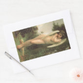Sticker Rectangulaire Portrait d'ange de Cupid (Cupidon) par Bouguereau (Enveloppe)