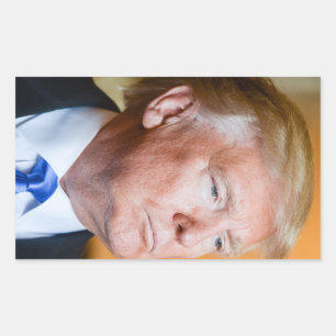 Sticker Rectangulaire Portrait de Donald Trump