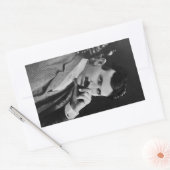 Sticker Rectangulaire Portrait de Nikola Tesla (Enveloppe)
