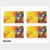 Sticker Rectangulaire PORTRAIT FLUTISTE / Mascarade vénitienne (Feuille)