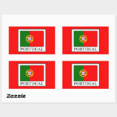 Sticker Rectangulaire Portugal (Feuille)