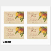 Sticker Rectangulaire Poser la confiture ou la conserve (Feuille)