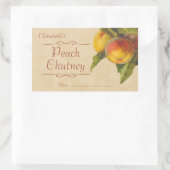 Sticker Rectangulaire Poser la confiture ou la conserve (Sac)