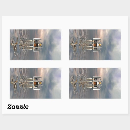 Sticker Rectangulaire Poste (Feuille)