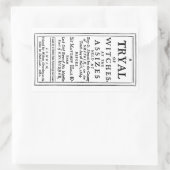 Sticker Rectangulaire Poster Authentic Witch Trials (Sac)