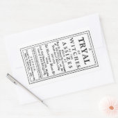 Sticker Rectangulaire Poster Authentic Witch Trials (Enveloppe)