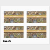 Sticker Rectangulaire Poster de animal Paisley Motif (Feuille)