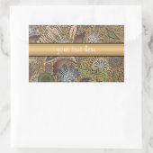 Sticker Rectangulaire Poster de animal Paisley Motif (Sac)