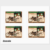 Sticker Rectangulaire Poster de la moto Wanderer 1910 (Feuille)