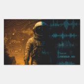 Sticker Rectangulaire Poster de la première phase de simulation - Glitch (Devant)
