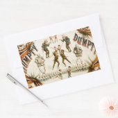 Sticker Rectangulaire Poster de l'Abbey Humpty Dumpty Combination Circus (Enveloppe)