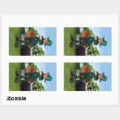 Sticker Rectangulaire Pot d'Or (Feuille)