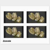 Sticker Rectangulaire Pots De Semences Lily Vide Coordonner Les Éléments (Feuille)