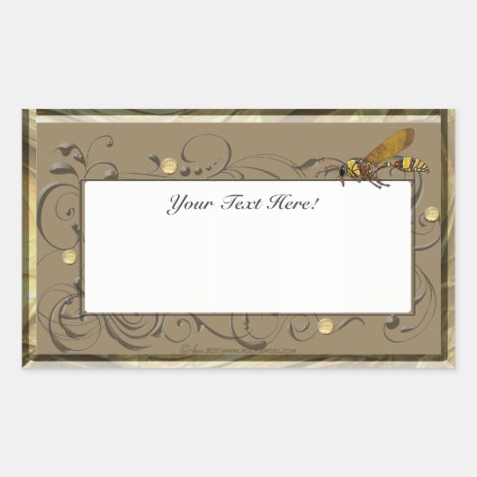Sticker Rectangulaire Potter Wasp (Devant)