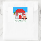 Sticker Rectangulaire Pou_Noël (Sac)