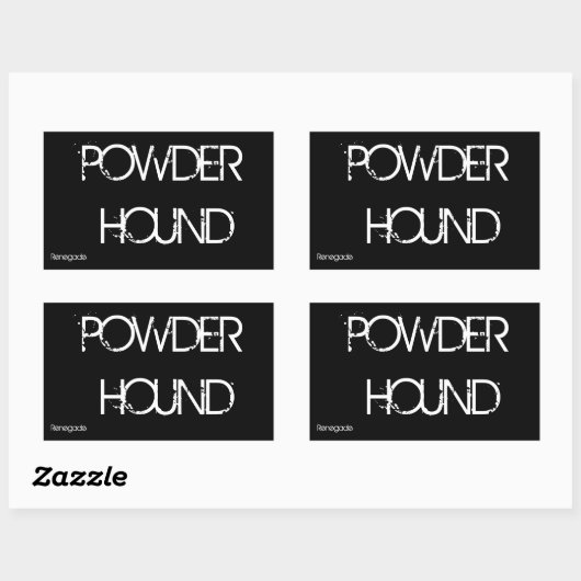 Sticker Rectangulaire Poudre (Feuille)